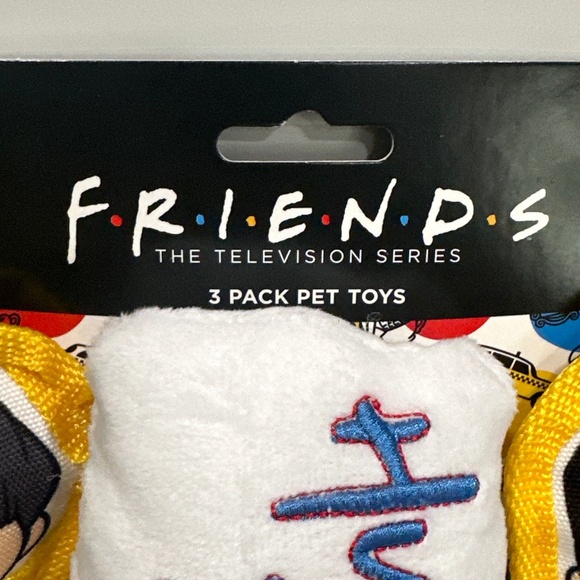 Friends TV Series 3 Pack SQUEAKER DOG TOYS Joey, Ross & Marcel, Hug And Roll NEW - Picture 2 of 6